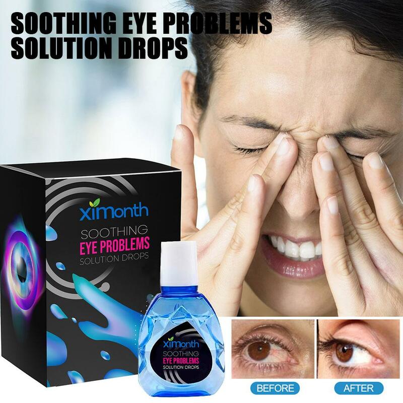 Tratamiento de solución de problemas oculares, gotas calmantes para los ojos, círculos, fatiga oscura, mejora el alivio, elimina la vista del ojo, B2P2, 10ml