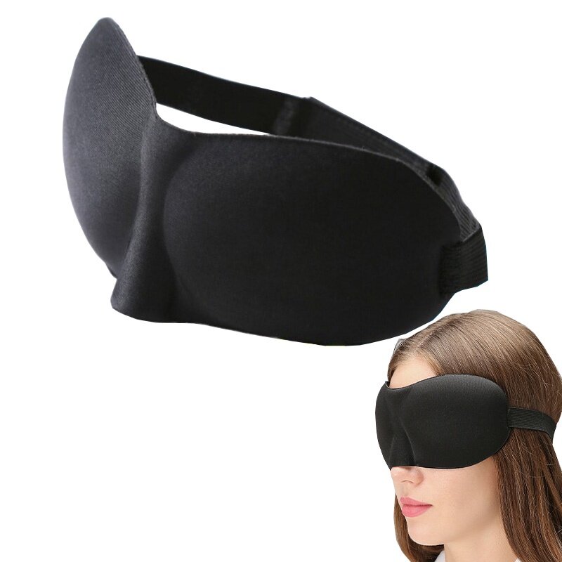 Máscara de olho natural para homens e mulheres, máscara de sono 3D, capa de sombra, remendo macio, venda portátil, tapa-olho de viagem
