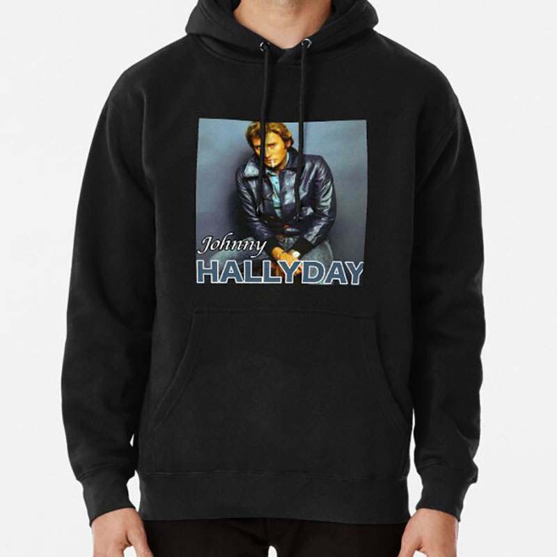 Singer Johnny Hallyday Men's Hoodie Men's and Women's Fashion Long sleeved Pullover Street Trend Harajuku Large Y2k Sweatshirt