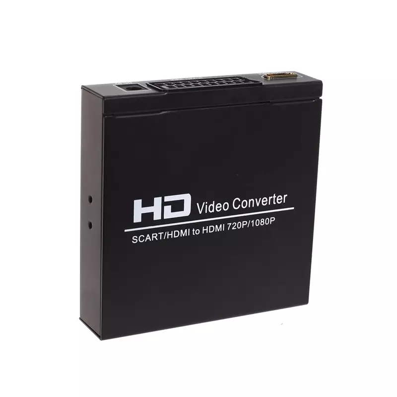 Convertidor de SCART RGB a HDMI Compatible con Coaxia, convertidor de Audio y Video HD para HDTV, DVD, consola de juegos, Set-BOX Player