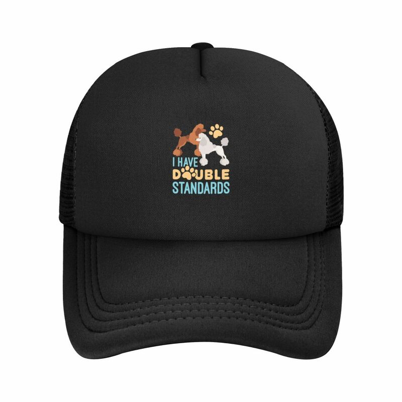 Ich habe doppelte Standards Standard Pudel Besitzer Baseball kappe lustige Hut Sonnenschutz Thermo Visier Baseball für Männer Frauen