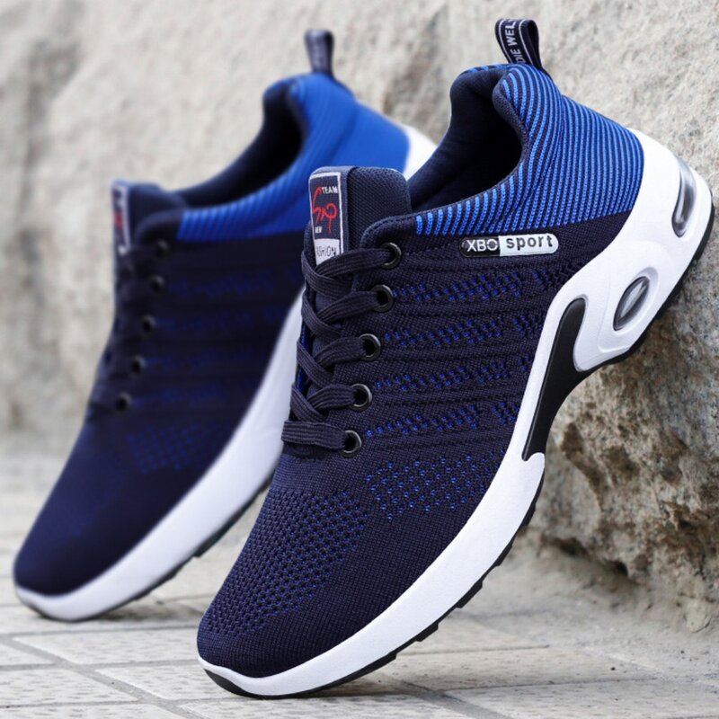 Hot New men Shoes trend men's shoes breathable lace-up running shoes Korean version light casual sports shoes