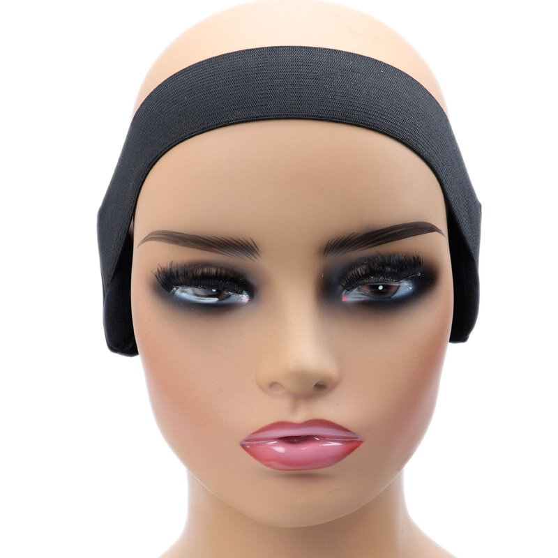 Laço ajustável derretido banda com capas de ouvido, Soft Elastic Hair Headband, Black Melting Band, Proteção de ouvido, 5 pacotes