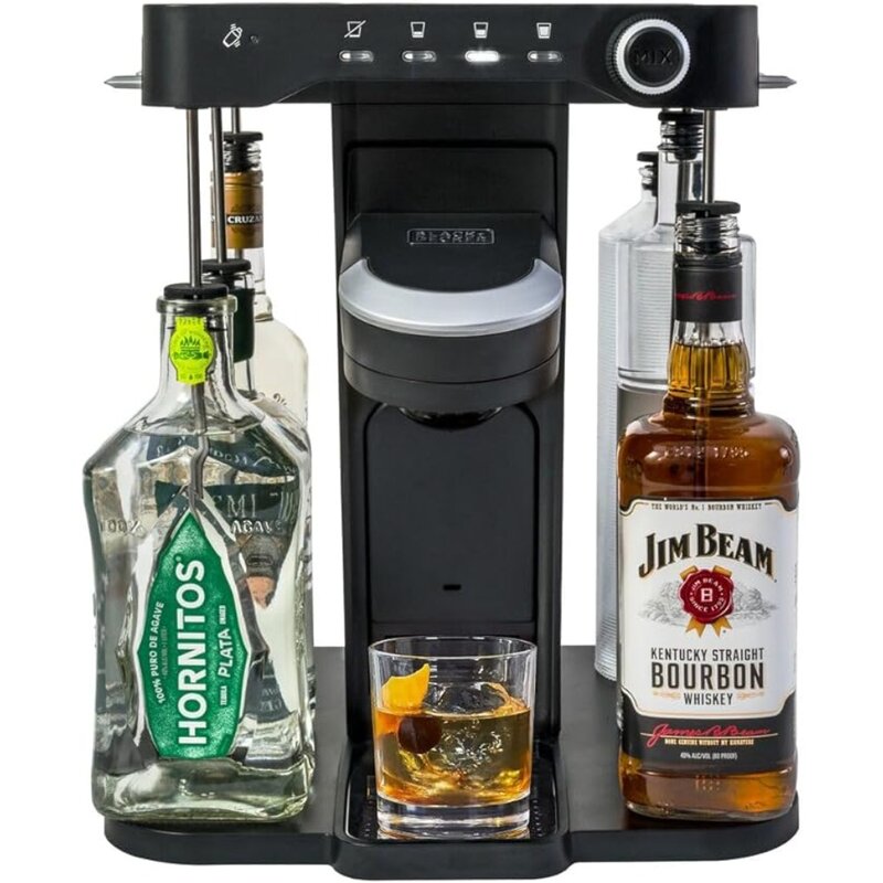 New-Cocktail Maker Machine and Drink Maker for Bartesian capsules (BEHB101) Medium, Conical, Black