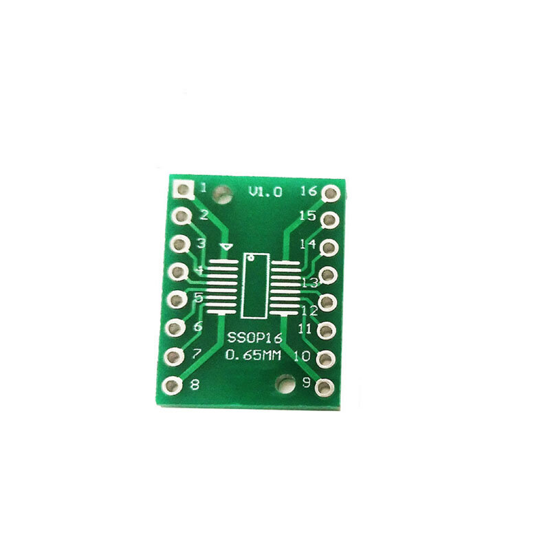 10pcs TSSOP16 SSOP16 SOP-16 SOP16 to DIP16 Transfer Board DIP Pin Board Pitch Adapter