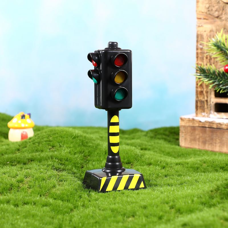 2Pcs Kids Educational Toyss Traffic Light Models Simulation Traffic Lights Early Education Playset for Pretend Play Emergency