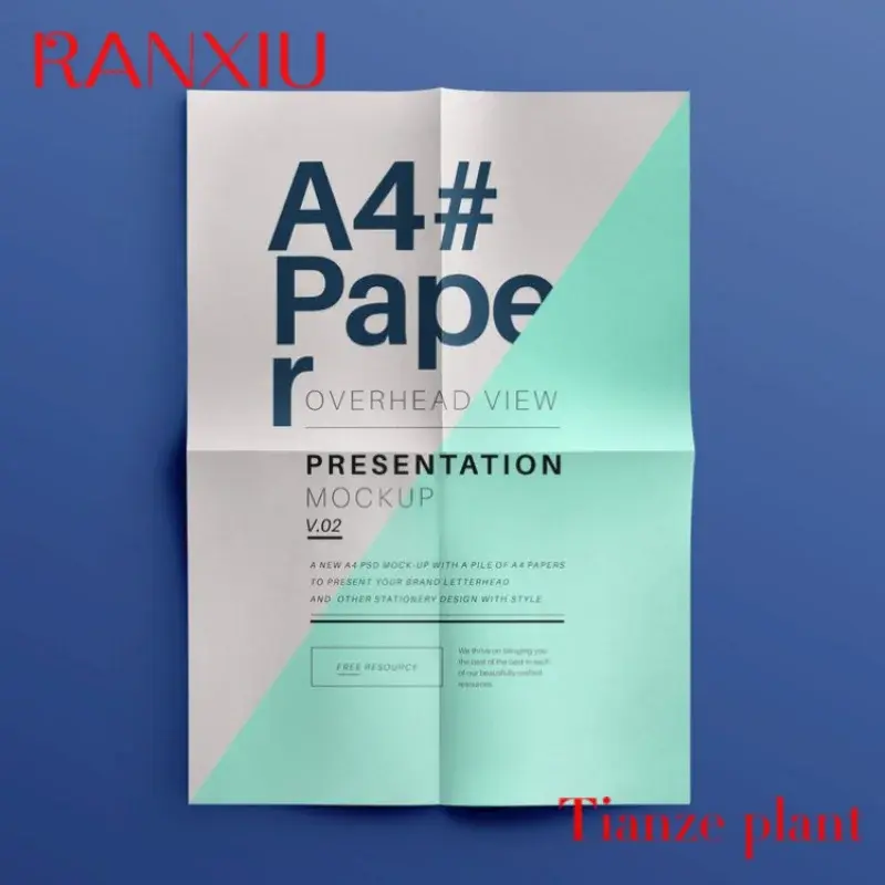 Niestandardowa produkcja składana ulotka biznesowa luksusowa papierowa druk broszur wideo A5