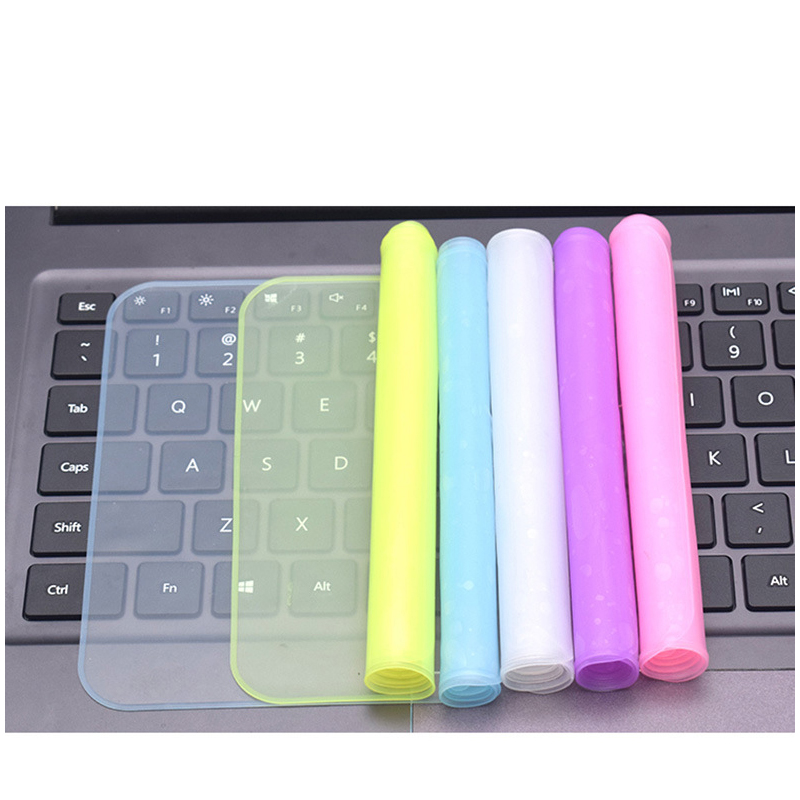 Funda Universal para teclado de portátil, Protector de silicona suave, impermeable, a prueba de polvo, genérico para Macbook de 12 a 14 pulgadas y 15 a 17 pulgadas