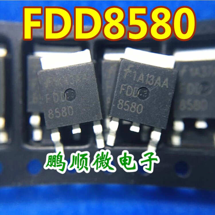 Transistor de efecto de campo, 30 piezas, original, nuevo, FDD8580, FDD 8580 a-252