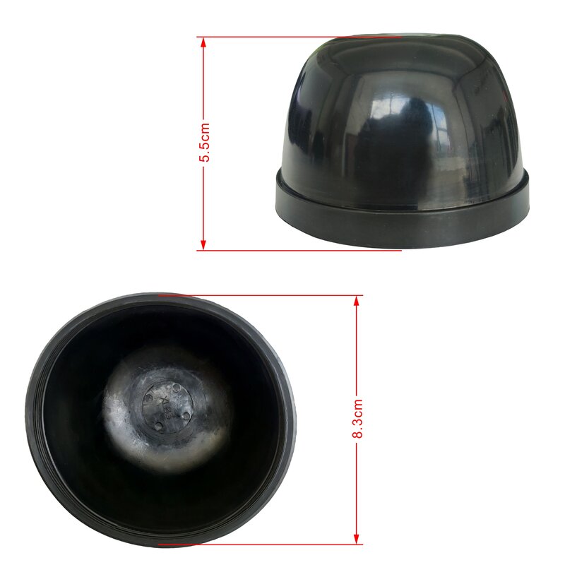 Cubierta antipolvo para bombilla de faro delantero de coche, protector Universal de goma para bombilla LED HID de 60/65/70/75/80/83/85/90/100/105mm, 2 unidades
