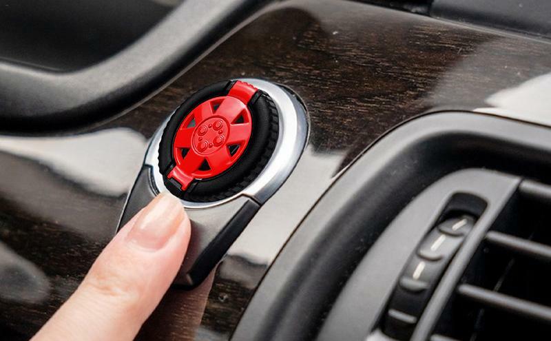 Cubierta de botón de arranque, pegatina de decoración Interior, protección de rotación, tapa protectora, accesorio Interior para coche, 43G