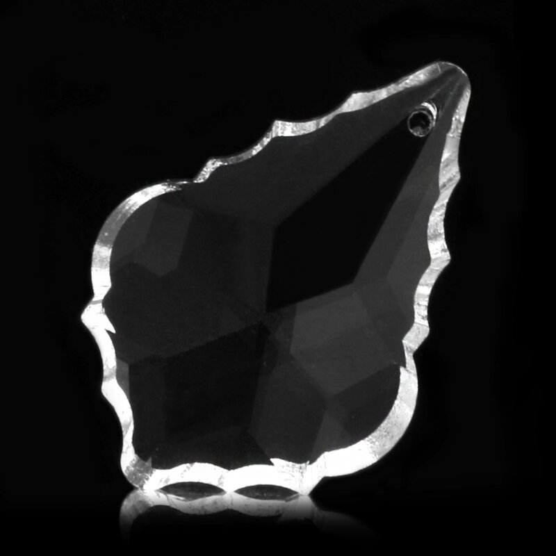 Czysty żyrandol szklane wiszące krople kryształy lampa pryzmaty części wisiorki 38mm