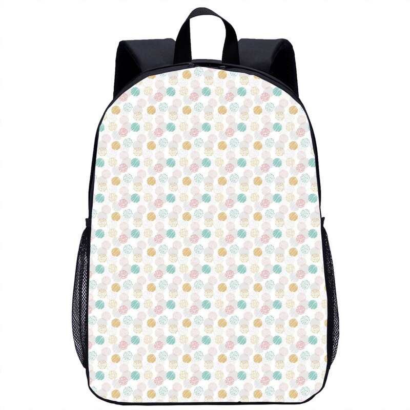 Рюкзак с геометрическим узором в горошек для девочек и мальчиков, школьный ранец для учеников и учебников, Повседневная сумка для ноутбука для подростков
