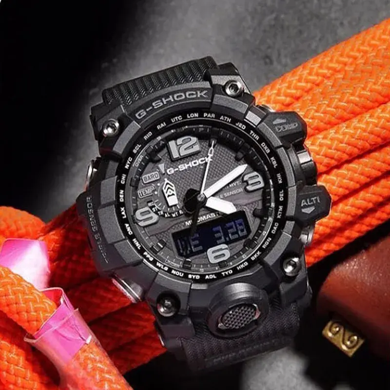 นาฬิกาผู้ชาย G-SHOCK นาฬิกาผู้ชาย GWG1000ใหม่, นาฬิกาผู้ชายแฟชั่นลำลองมัลติฟังก์ชั่นกลางแจ้งกีฬากันกระแทกหน้าปัด LED ควอตซ์
