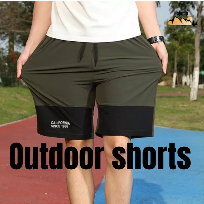 Pantalones cortos gruesos para hombre, ropa deportiva holgada, elástica, informal, para correr, gimnasio, secado rápido