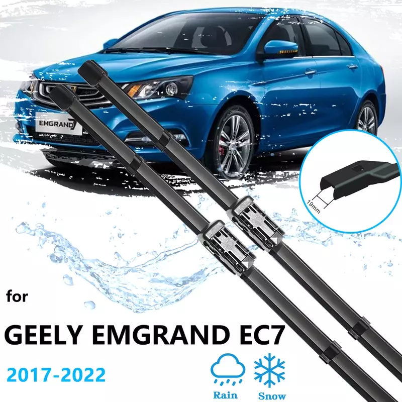 สำหรับ Geely EMGRAND 2017 2018 2019 2020 2021 2022กระจกหน้ารถยนต์อุปกรณ์เสริมยางใบที่ปัดน้ำฝนกระจกหน้า22 ''16''
