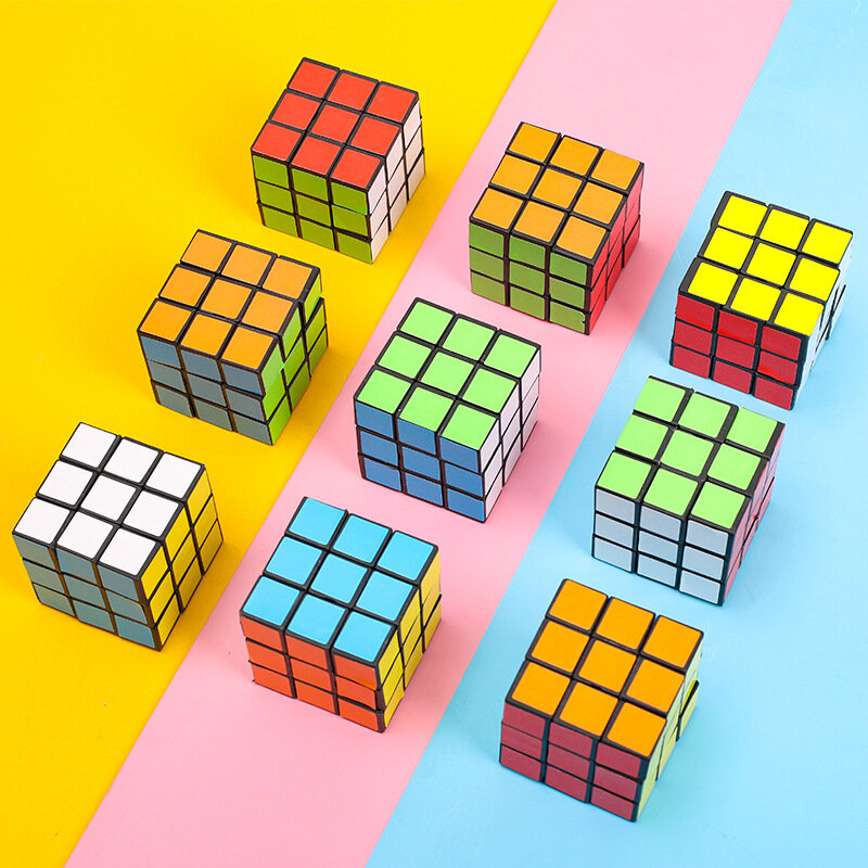12ชิ้น/ล็อต3ซม.ขนาดเล็ก Cube 3X3X3เด็ก Mini Speed Magic Cube ปริศนาการศึกษาก่อน Cube ของเล่น Kingdergarten ของขวัญของเล่นเด็ก