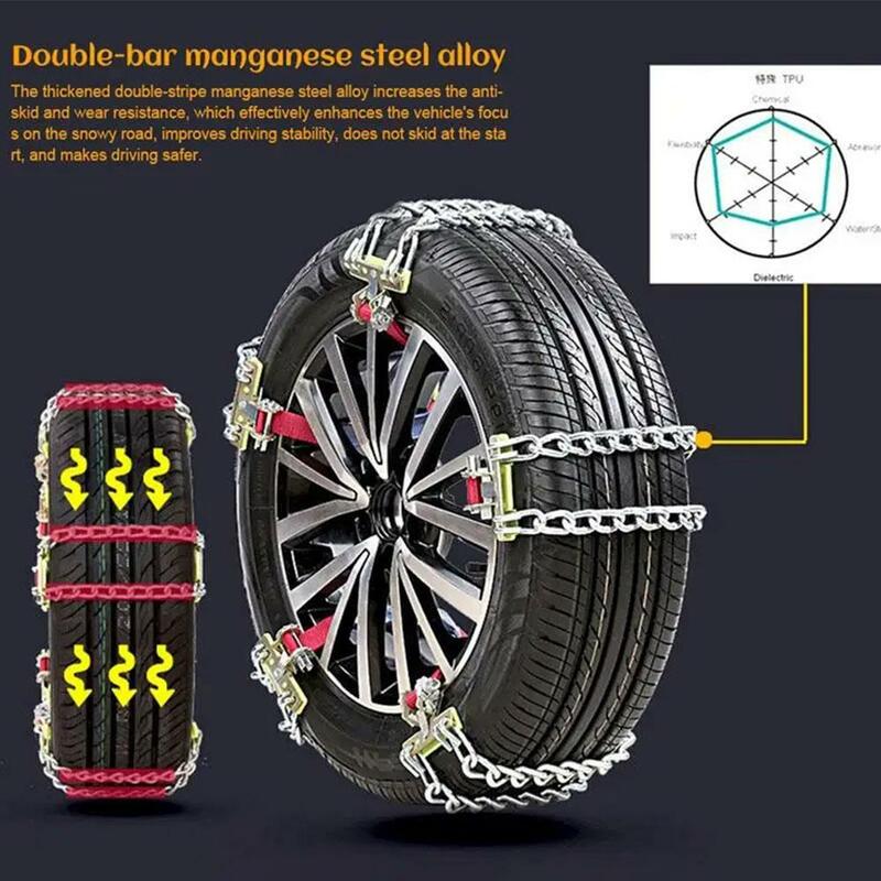 1PC New Universal Automatic Tightening Anti-slip Chain For Automotive Tires For Car SUV Trucks Car Tire Snow Chain  Accessories