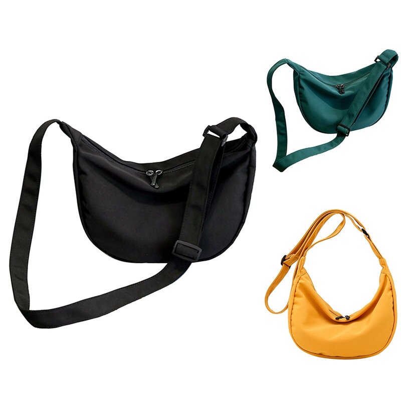 Простая нейлоновая сумка-мессенджер, женская модная сумка через плечо, Студенческая сумка через плечо
