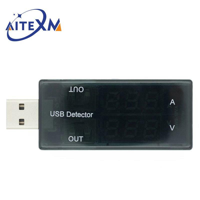 العرض الرقمي الساخن المزدوج USB / Mini USB الطاقة الحالية الجهد متر فاحص المحمولة جهاز كشف التيار والفولطية الصغيرة شاحن