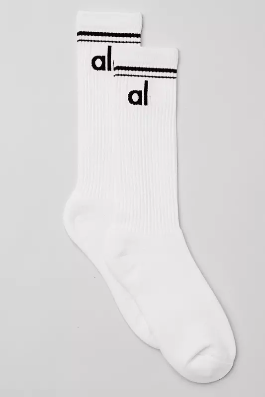 AL Stockings Mid-tube Unisex Four Seasons Calf Socks Basketball Tennis Football Sports Casual Socks Parallel Bar Yoga Stockings