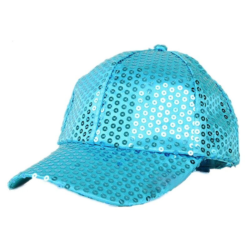 Donna uomo Glitter paillettes berretti da Baseball berretto regolabile paillettes riflettenti cappelli Snapback moda cappello da sole traspirante in rete