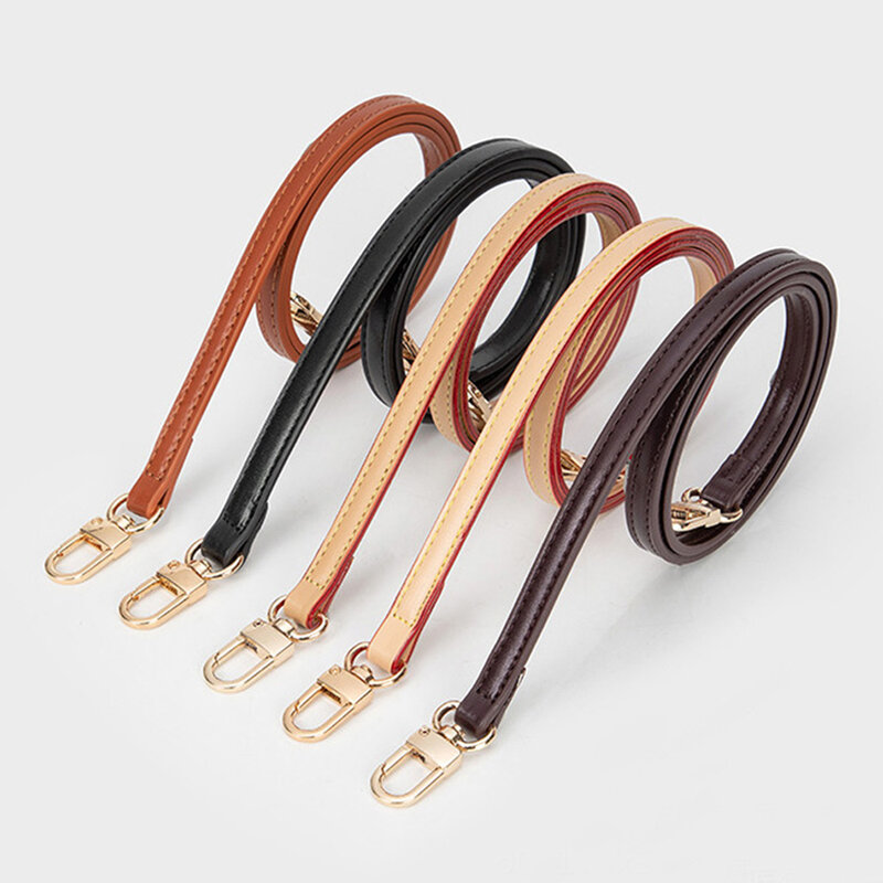 Tali tas kulit asli, tas pengganti pegangan dapat dilepas 38cm-120cm, suku cadang tas tali bahu
