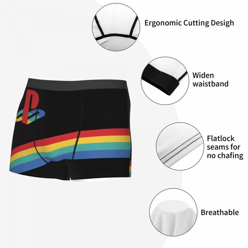 Game Controler Ps Man Underwear Game Lover Boxer Briefs Shorts Panties Humor Breathable Underpants for Homme