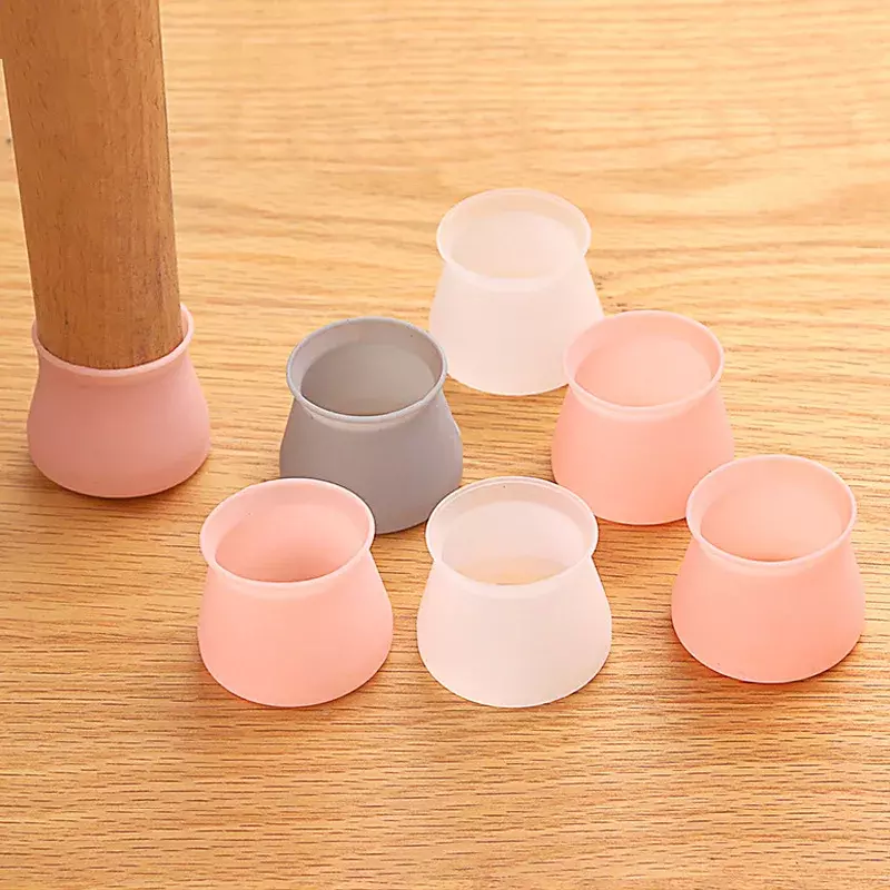 16pcs Table Chair Legs Silicone Caps Furniture Non-slip Foot Cover Protection From Children Floor Desks Dining Stool Bottom Pad