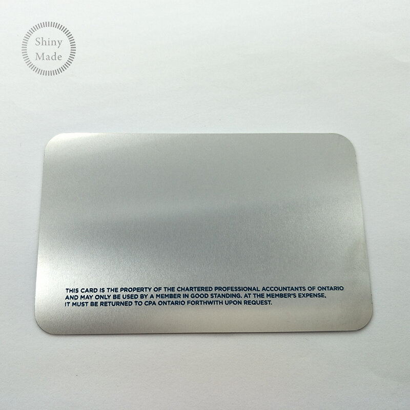 Custom stainless steel metal business cards