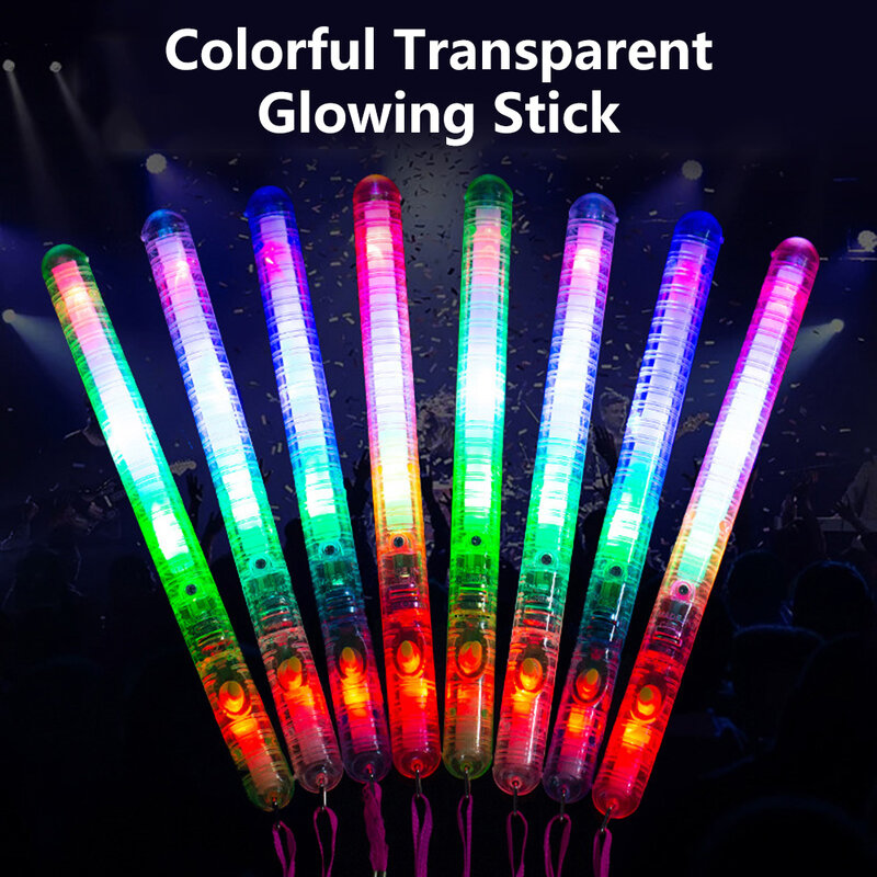 12/15/30/60pcs RGB LED Glow Foam Stick Bulk bunte LED Leuchtstäbe Cheer Tube dunkles Licht Geburtstag Hochzeits feier Lieferungen