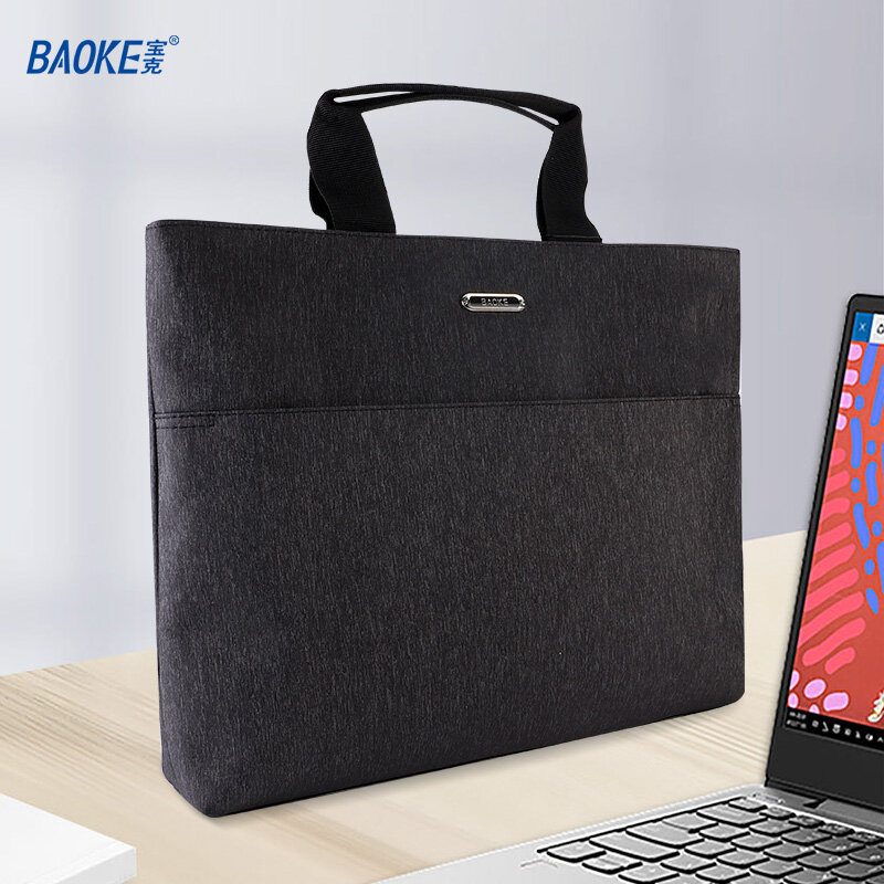 Baoke-Blackビジネスブリーフケース、オフィスハンドバッグ、gw1007