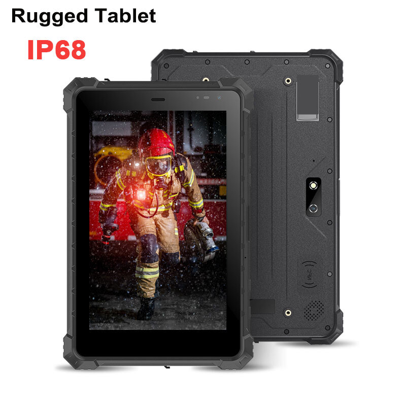 Tablet exterior industrial robusto Android 10, bateria 10000mAh, tablet impermeável IP68, 8"