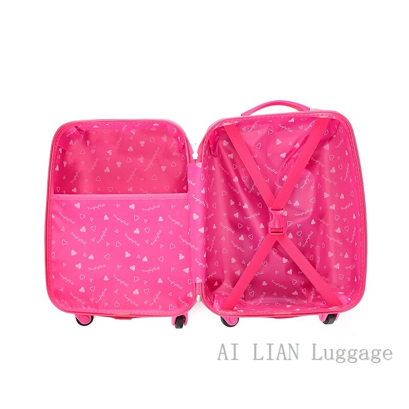 18 Zoll Kinder gepäck Tier Cartoon Koffer auf Rädern Trolley Gepäck tasche tragen Kabine Roll gepäck Kinder geschenk süß