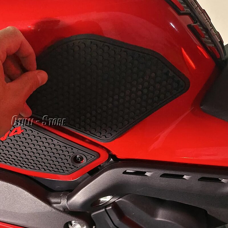 2022 2023 Bantalan Stiker Tangki Bahan Bakar Samping Sepeda Motor Antiselip Stiker Karet untuk Ducati Panigale V4 S R SP2 PANIGALE V4S V4R V4SP2