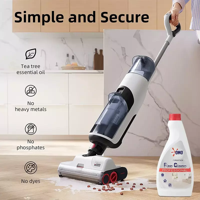 Roborock Floor Cleaner 100% Organic Medium Dyad Cordless Wet Dry Vacuum Cleaner Concentrate Quick Drying 480 ml 가전제품