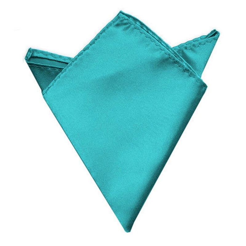 Luxury Men Square Handkerchief Solid Color Hankies Silk Hanky Business Suit Pocket Towel Wedding Banquet Party Gift Hot Sale New