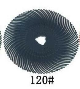 6 Buah 3 Inci Kit Cakram Bulu Radial Sikat Abrasif Detail Roda Pemoles untuk Aksesori Alat Putar