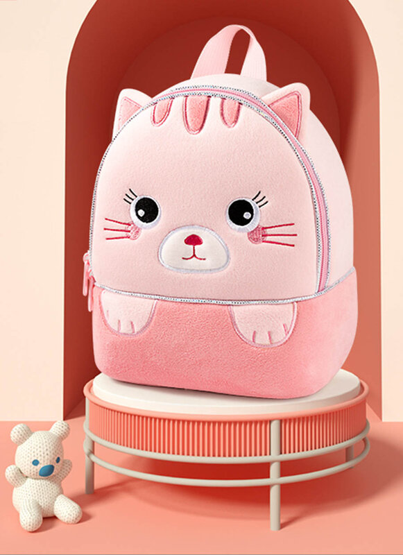 유치원 어린이 학교 가방 봉제 초경량 한국 스타일 3D 동물 유니콘 백팩, 귀여운 유아 소년 소녀 미니 가방