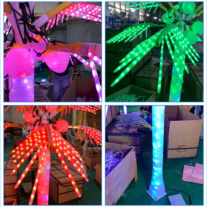 Height 2.5 m diameter 2 m LED landscape tree light Coconut simulation glow outdoor decorative tree light