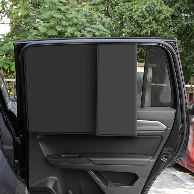 Parasol magnético para ventana lateral de coche, cortina de protección solar para parte delantera y trasera, accesorios para coche, color negro, Verano