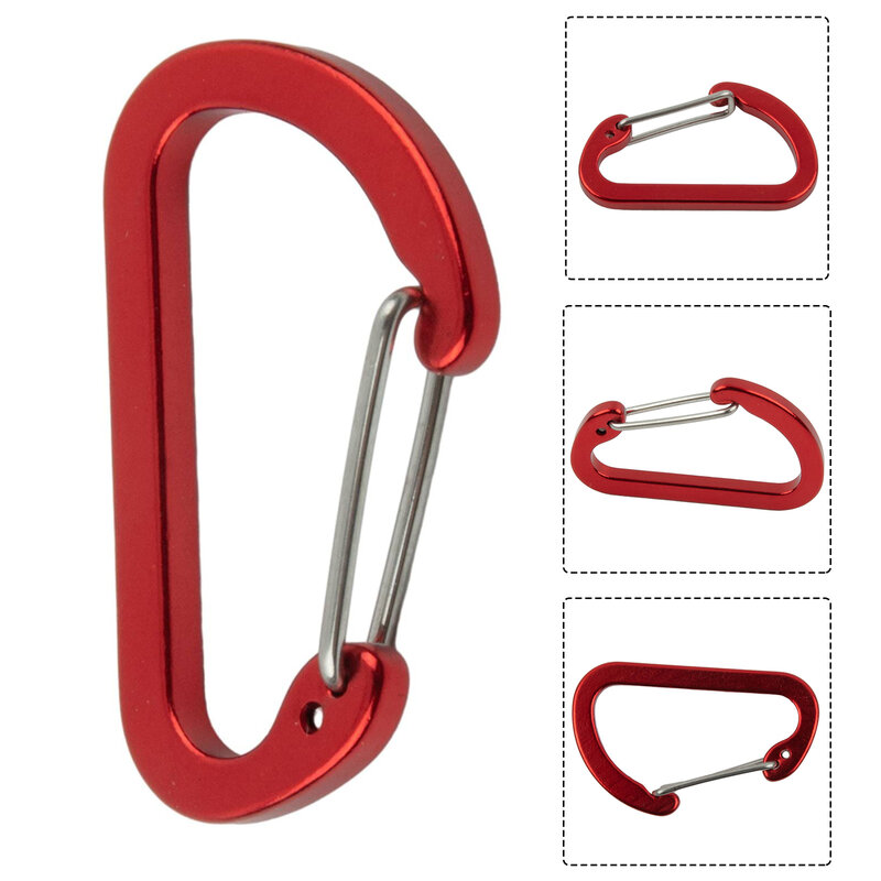 Outdoor Climbing Camping Stainless Mi-ni Carabiner Spring Hook Clip Keychain Climbing Camping Stainless Mi-Ni Carabiner