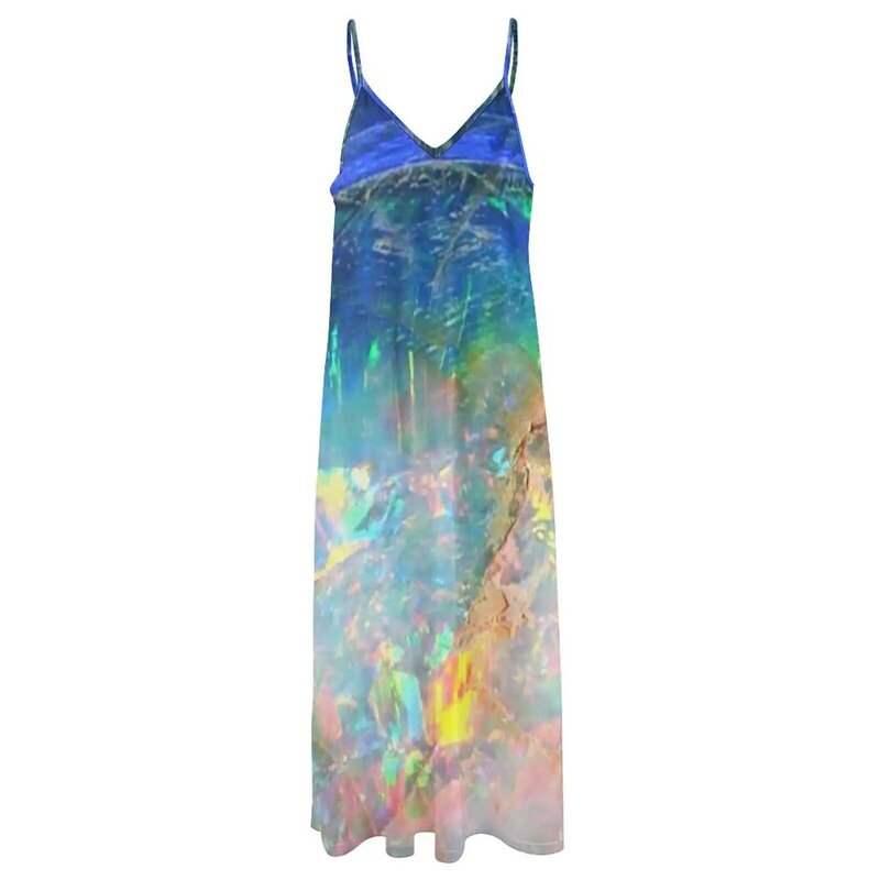 Ocean Opal sukienka bez rękawów sukienki letnie sukienki na wesele