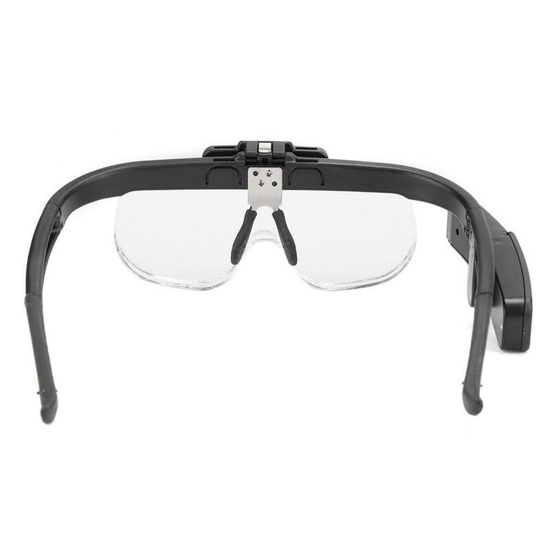 Lupa Electrónica ajustable, gafas de aumento con lente extraíble, gafas multiusos recargables para el hogar