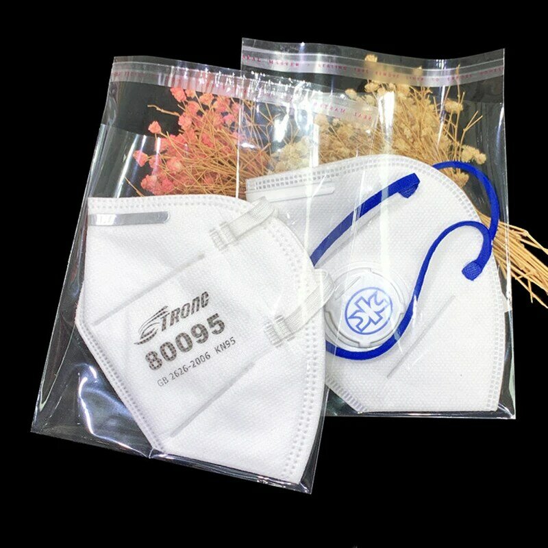 Bolsa de plástico transparente de cierre automático, mini bolsa de regalo de joyería, autoadhesiva, para galletas y dulces, 200 unidades