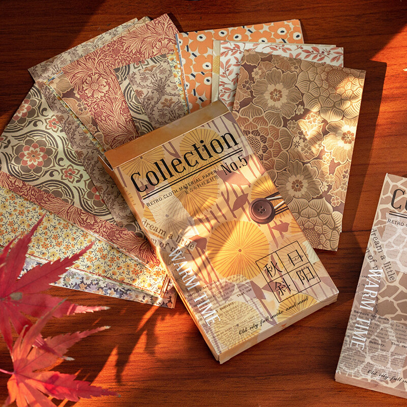 Journamm 60 buah/pak bahan kerajinan estetika kertas buku tempel kartu sampah jurnal DIY foto Album dekorasi latar belakang kertas