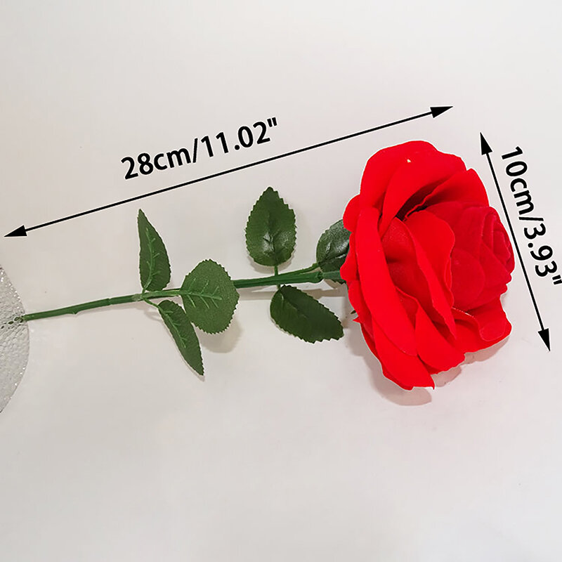 Коробка для колец в форме красной розы, креативная Подарочная коробка с имитацией цветка, романтичное предложение сюрприза, держатель для свадебного кольца