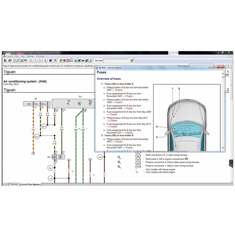 2023 hot sell ELSAWIN 6.0 with ET KA 8.3 Newest for A-udi for V-W Auto Repair Software Group Vehicles Electronic Parts Catalog