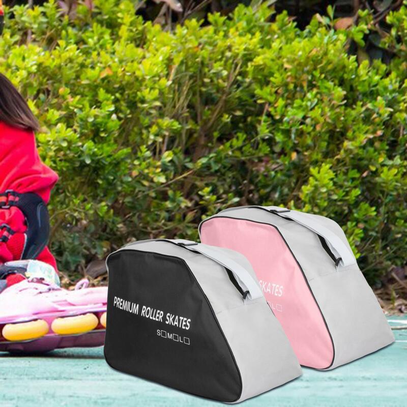 Roller Skate Bag Adjustable Shoulder Strap Accessories Portable Roller Skate Carrier Skating Shoes Bag Handbag for Ice Skates