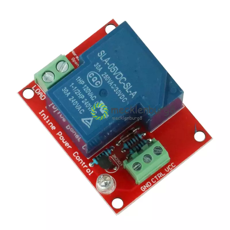 Modul relay 1 saluran DC 5V 30A, daya tinggi dengan tingkat pemicu Optocoupler untuk modul lengan arduino MEGA AVR PIC DSP